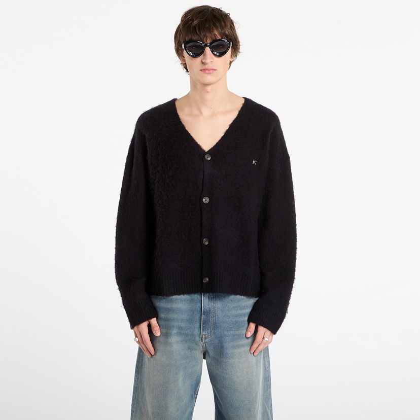 Sweater Represent Clo Textured Knit Cardigan Svart | MLM100216-01
