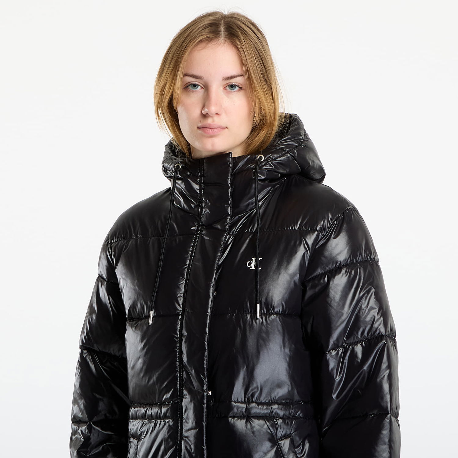 Pufferjacka CALVIN KLEIN Shine Long Puffer Coat Svart | LV047D506G UB1, 1