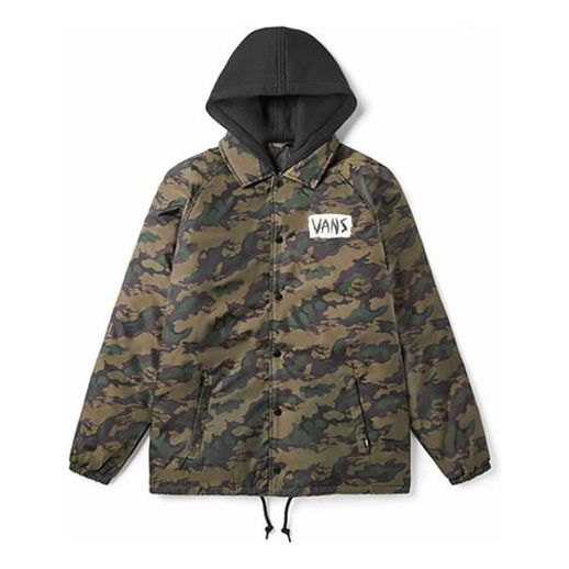 Vindjacka Vans Vans Camouflage Jacket Grön | VN0A4BQ3T88