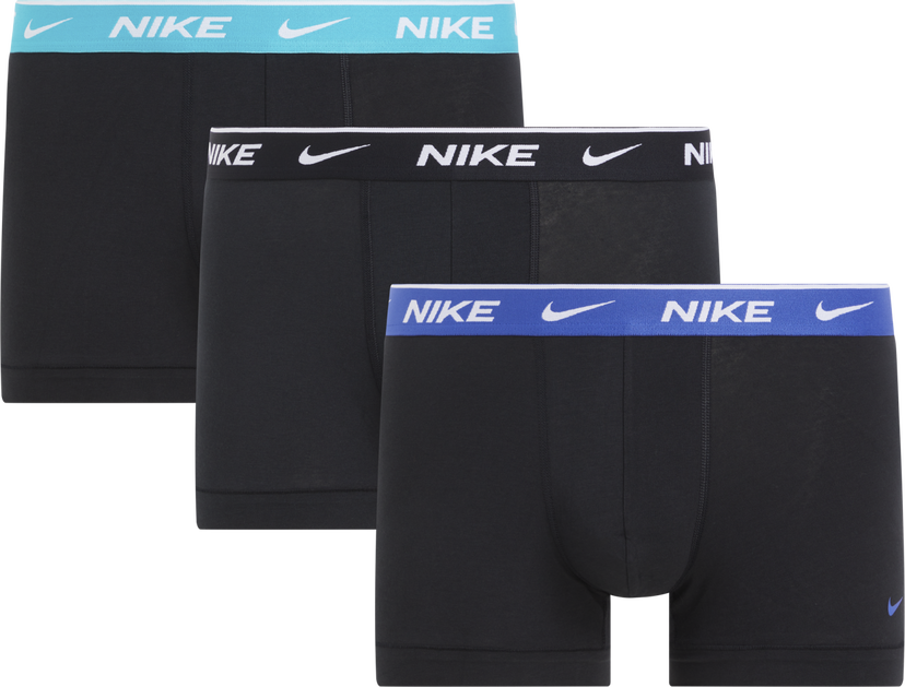 Boxare Nike Everyday Cotton Stretch Trunk (3-Pack) Svart | 0000KE1008-U9G
