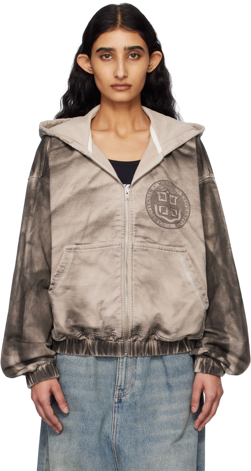 Sweatshirt MISBHV MISBHV Perfect Zip-Up Hoodie Grå | 250W203