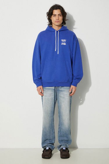 Sweatshirt Marcelo Burlon Slogan Comfort Hoodie With Print Blå | CMBB106F24FLE0064501, 1