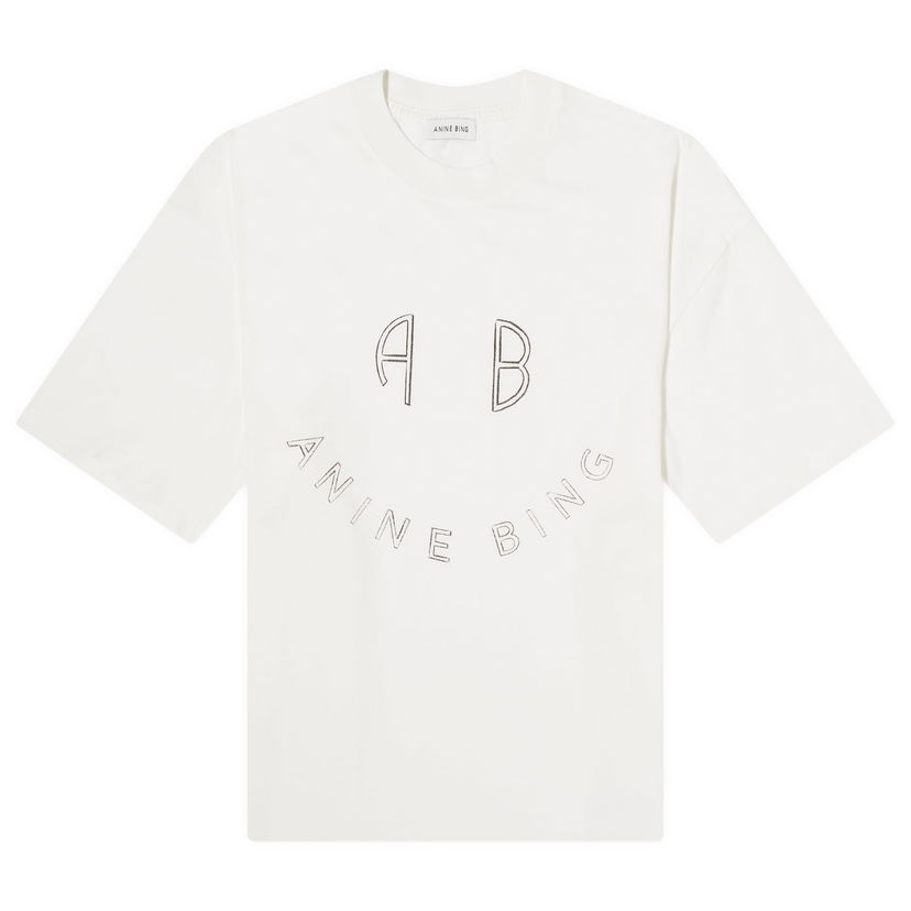 T-shirt Anine Bing Kent Ivory T-Shirt X-Small Vit | A-08-2427-150