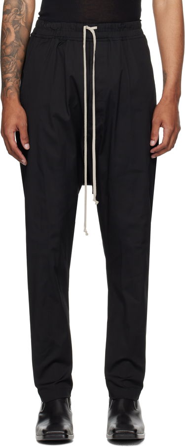 Byxor Rick Owens Rick Owens Concordians Drawstring Trousers Svart | RU02E1380 TE, 0