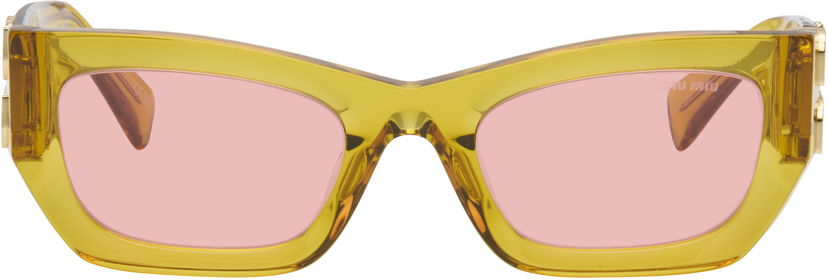 Solglasögon Miu Miu Miu Glimpse Sunglasses Gul | 0MU 09WS 8056262097649