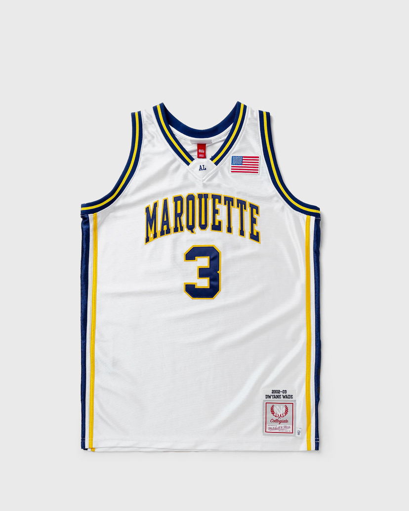 Jersey Mitchell & Ness NCAA AUTHENTIC JERSEY UNIVERSITY MARQUETTE 2002-03 DWYANE WADE #3 Vit | AJY54490-MAU02DWAWHIT