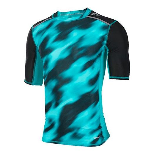 Linne adidas Originals Training Round Neck Sports T-Shirt Blå | BK3551