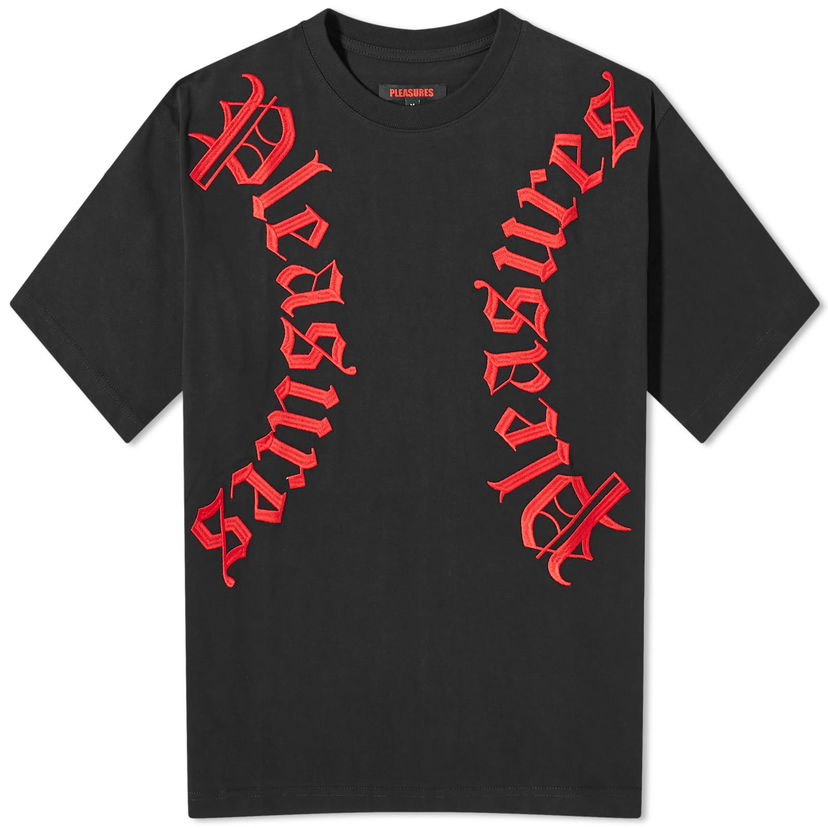 T-shirt Pleasures Harness Heavyweight T-Shirt Svart | P24SP010-BLACK
