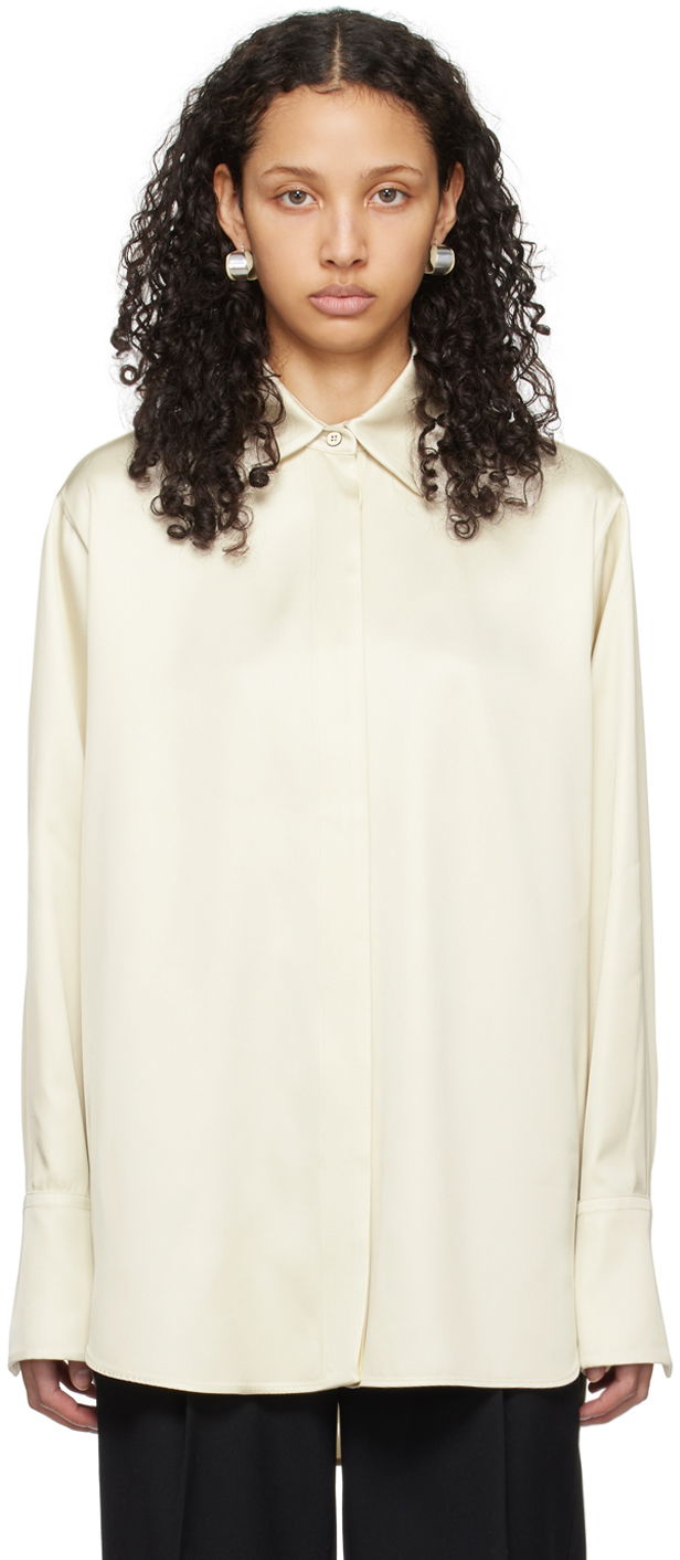 Skjorta Jil Sander Relaxed-Fit Shirt Vit | J01DL0125_J65112