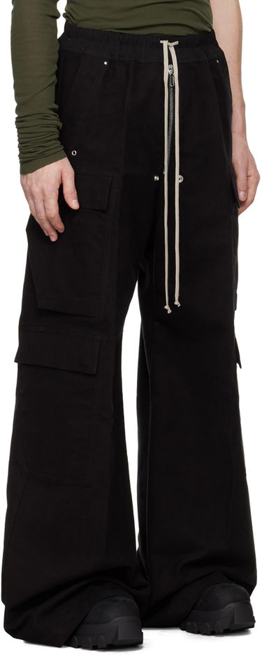 Cargo byxor Rick Owens Rick Owens Porterville Cargobelas Cargo Pants Svart | RU02D6339 TB, 1