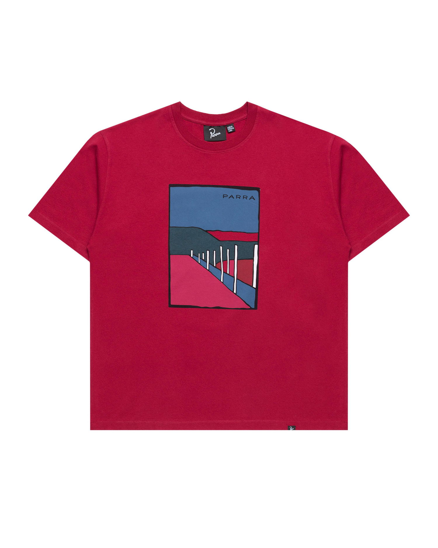 T-shirt By Parra Parra Beach Parking Graphic T-Shirt Röd | 54205, 0