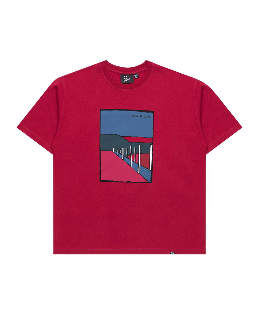 T-shirt By Parra Parra Beach Parking Graphic T-Shirt Röd | 54205