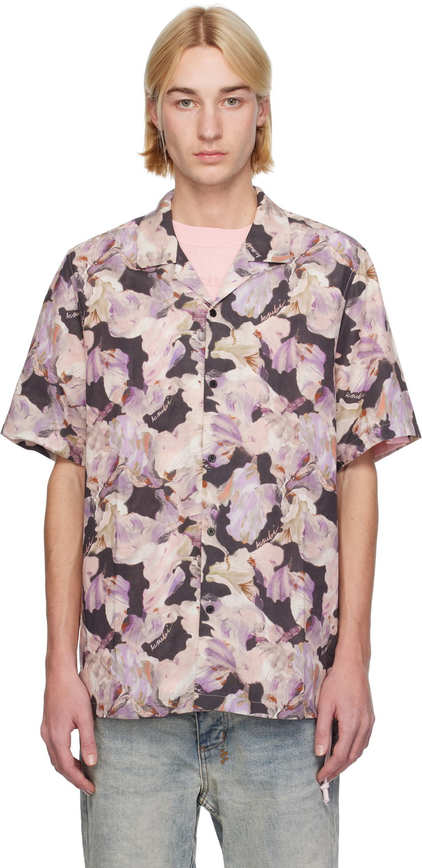 Skjorta Ksubi Painted Resort Shirt Purpur | MFA24SH003