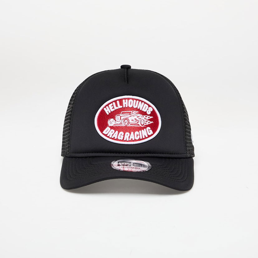 Keps New Era Graphic Patch 9FORTY A-Frame Trucker Adjustable Cap Svart | 60667598