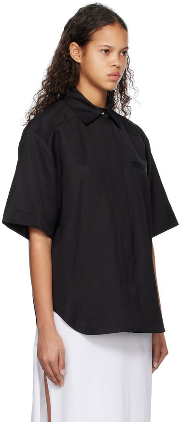 Skjorta Loulou de Saison Loulou de Saison Moheli Short Sleeve Shirt Svart | MOHELI, 1