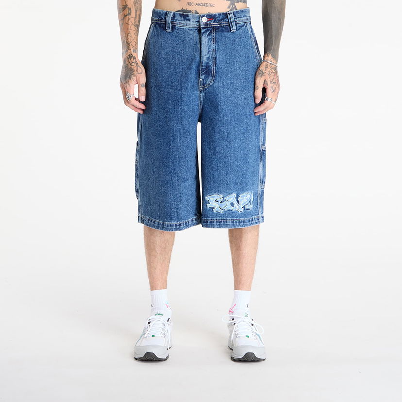 Shorts RIPNDIP RIPNDIP Ace Ultra Wide Leg Shorts Blå | RNDFALL25111