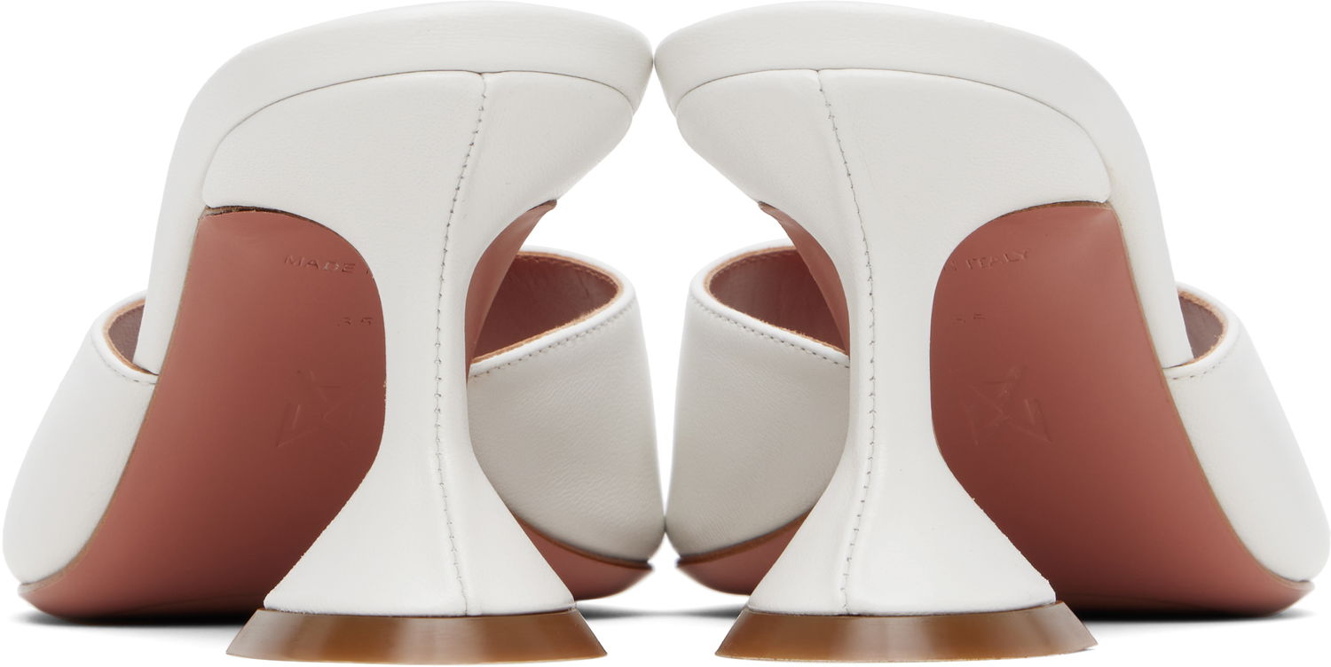 Skovård Amina Muaddi Amina Muaddi Lupita 70 Heeled Sandals Vit | LUPITA SLIPPER 70 CL Nappa, 1