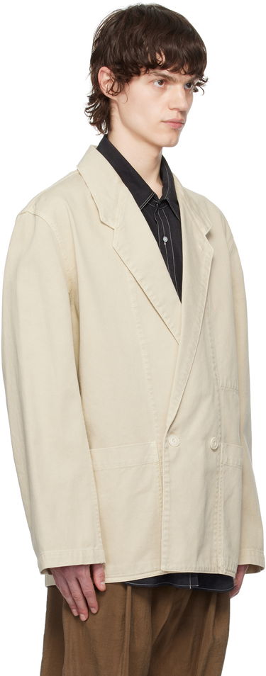 Jacka LEMAIRE Lemaire Workwear Denim Blazer Beige | JA1062 LD1008, 4