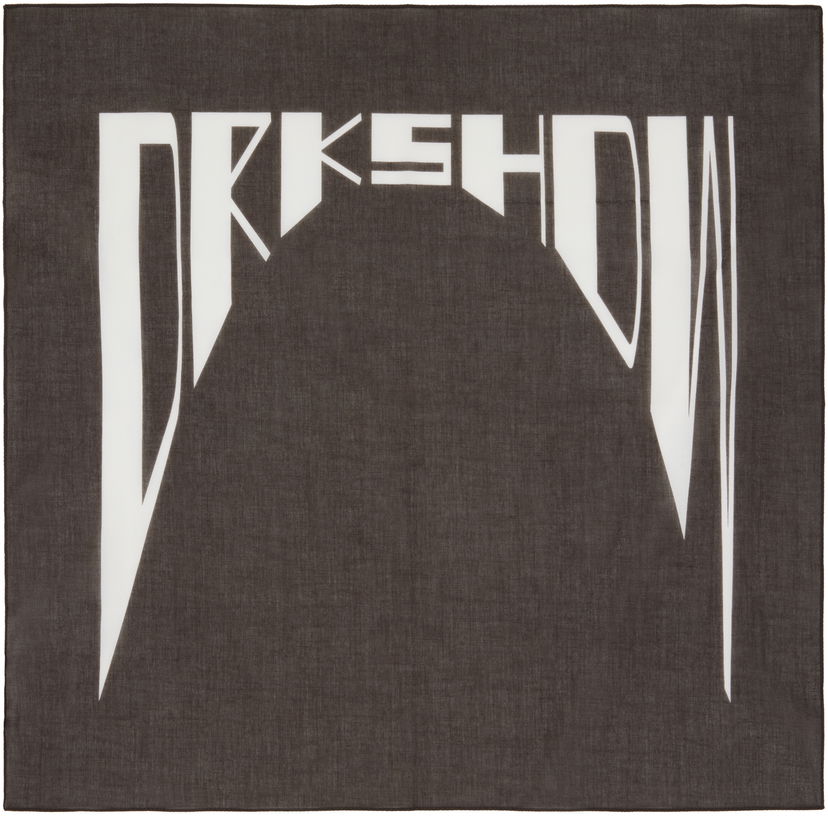 Halsduk Rick Owens DRKSHDW Concordians Cotton Bandana Svart | DA02E7471 SCAEP4