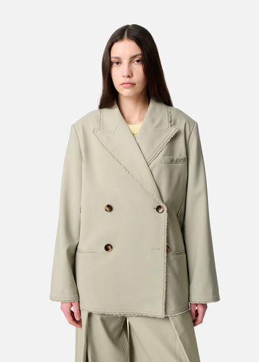 Jacka AXEL ARIGATO Thea Frayed Double-Breasted Blazer Beige | A3305001, 2