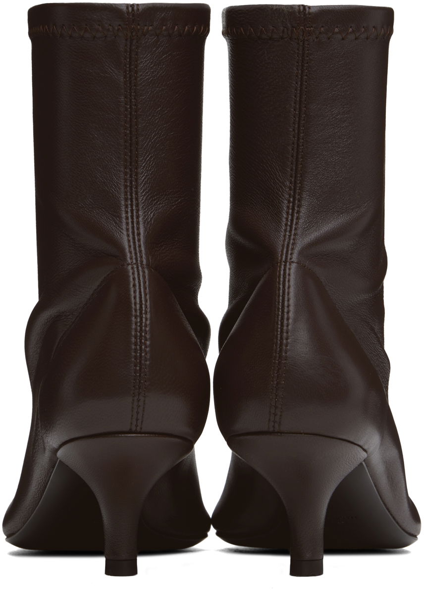 Sneakers och skor TOTEME 'The Heeled Sock' Kitten Heel Boots Brun | 244-WAS0161-LE0089, 1