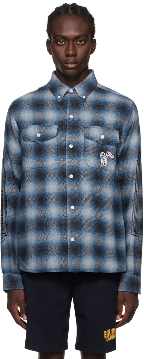 Skjorta BILLIONAIRE BOYS CLUB Check Shirt Blå | B23424
