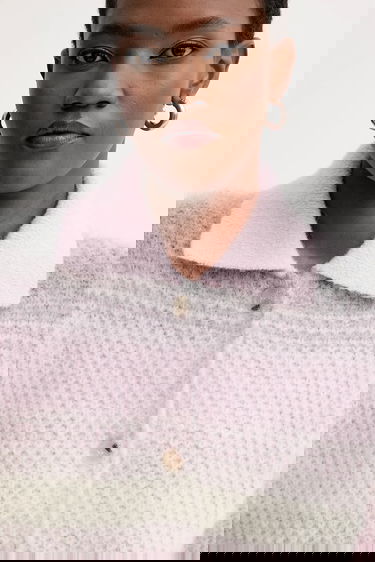 Sweater KENZO Kenzo Striped Knit Cardigan Rosa | FF62CA7043CG, 3