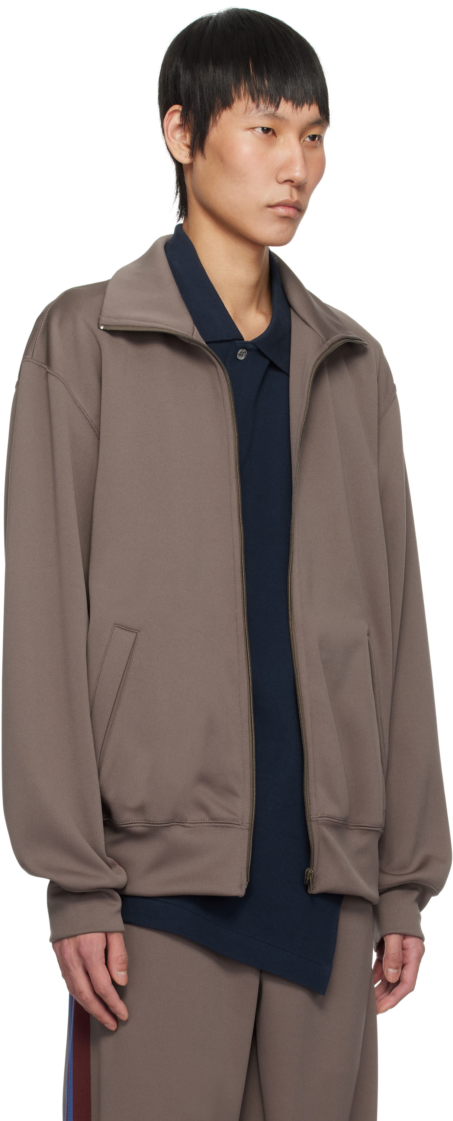 Jacka Comme des Garçons CDG Homme Deux Striped Track Jacket Brun | DO-T022-051, 1