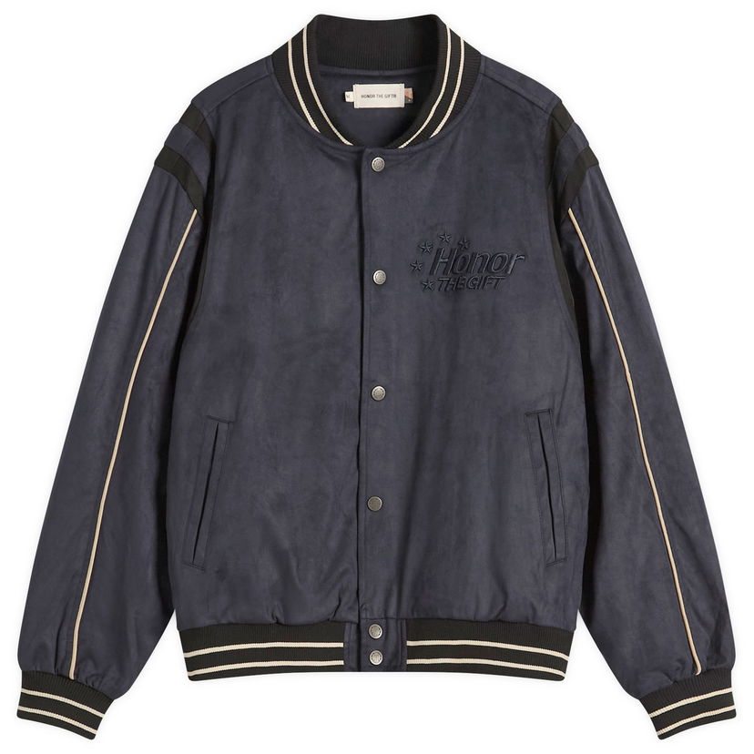 Bomberjacka Honor The Gift Oil Head Varsity Jacket, Size Large Mörkblå | HTG250163-NVY