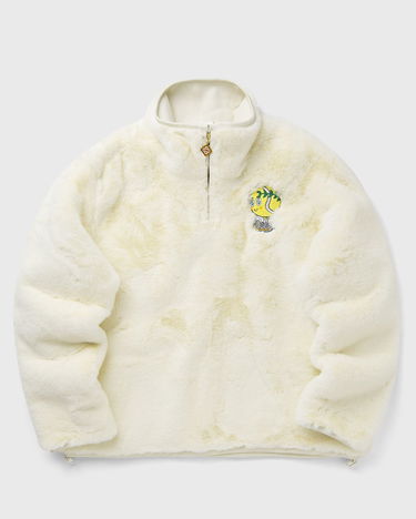 Jacka Casablanca Faux Fur Half-Zip Jacket Vit | M-AW25-OT-228-01, 0