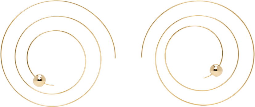 Örhängen Alaïa ALAÏA Thin Spiral Earrings Metallisk | AA2B128LA043