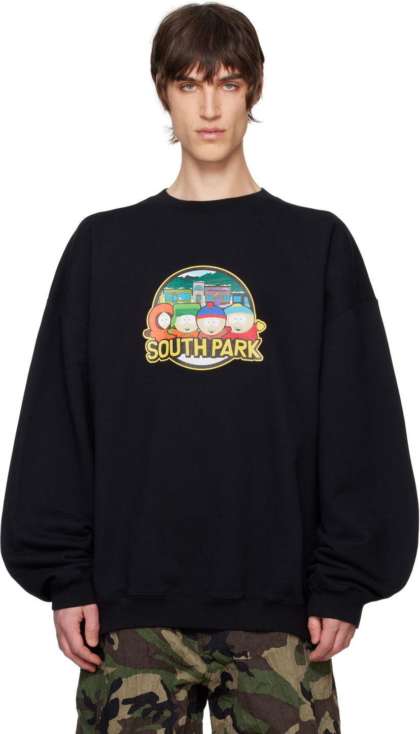 Sweatshirt VETEMENTS Vetements Runway 'South Park' Oversized Sweatshirt Svart | UA66CW610B