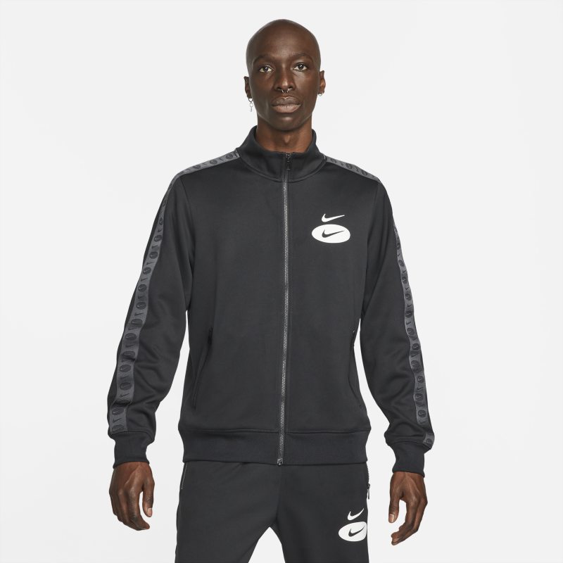 Vindjacka Nike Sportswear Swoosh League Poly-Knit Jacket Svart | DM5473-010, 0