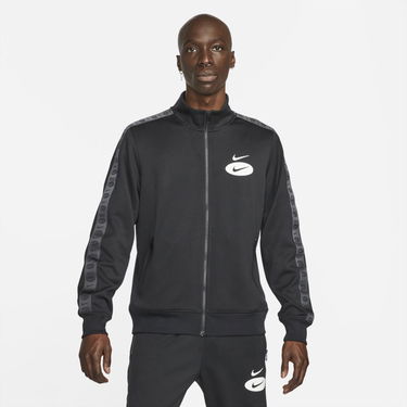 Vindjacka Nike Sportswear Swoosh League Poly-Knit Jacket Svart | DM5473-010, 0