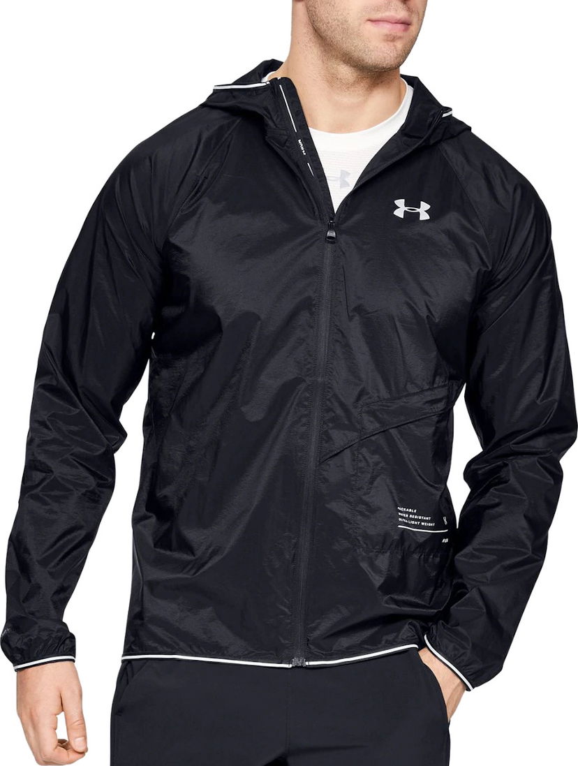 Vindjacka Under Armour Packable Water-Resistant Running Jacket Svart | 1326597-001