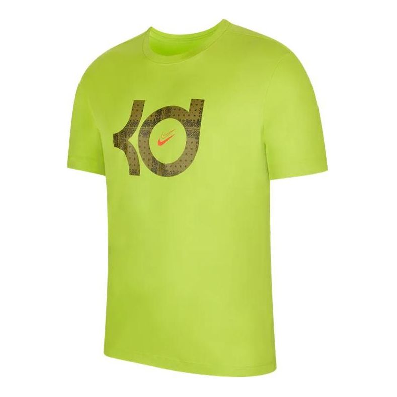 T-shirt Nike KD Front Logo Short Sleeves T-Shirt Grön | DQ1876-321, 0
