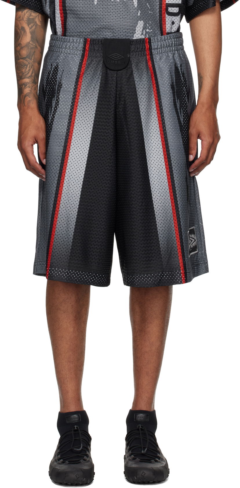 Shorts Umbro Umbro 98/99 'Hard Times' Mesh Athletic Shorts Svart | UBMW0236FA162