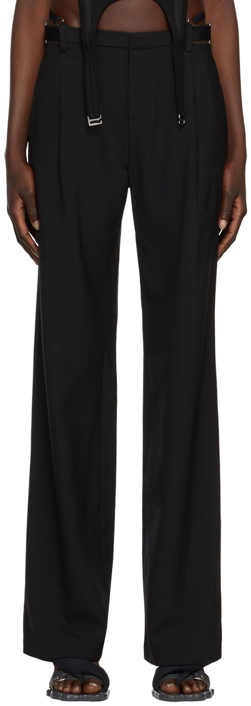 Byxor Dion Lee Dion Lee Lingerie Wool Trousers Svart | C2279P22