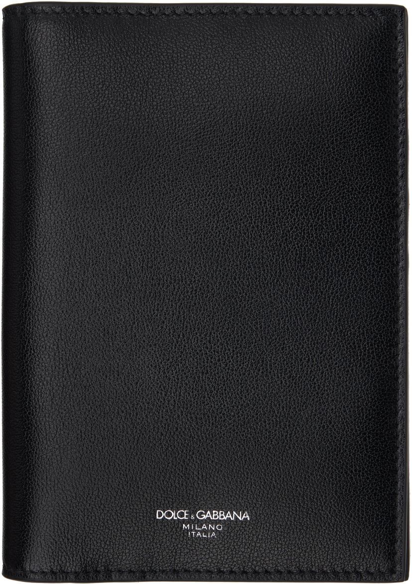Plånbok Dolce & Gabbana Dolce&Gabbana Calfskin Passport Holder Svart | BP2215AV956