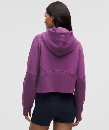 Sweatshirt lululemon Oversized Cropped Full Zip Hoodie Purpur | prod20000051, 2