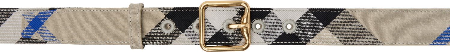 Bälten Burberry Check Buckle Belt Beige | 8088779, 0
