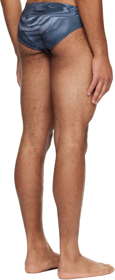 Badkläder Jean Paul Gaultier 'The Blurry Roses' satin-effect swim briefs Blå | 25/04-M-SW080-J023P-010200, 2