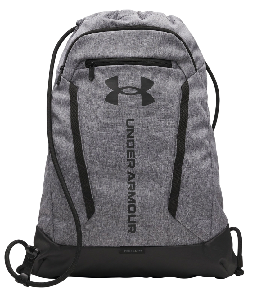 Ryggsäck Under Armour Hustle Sackpack with UA Storm Technology and Front Zip Pocket Grå | 6000519-025