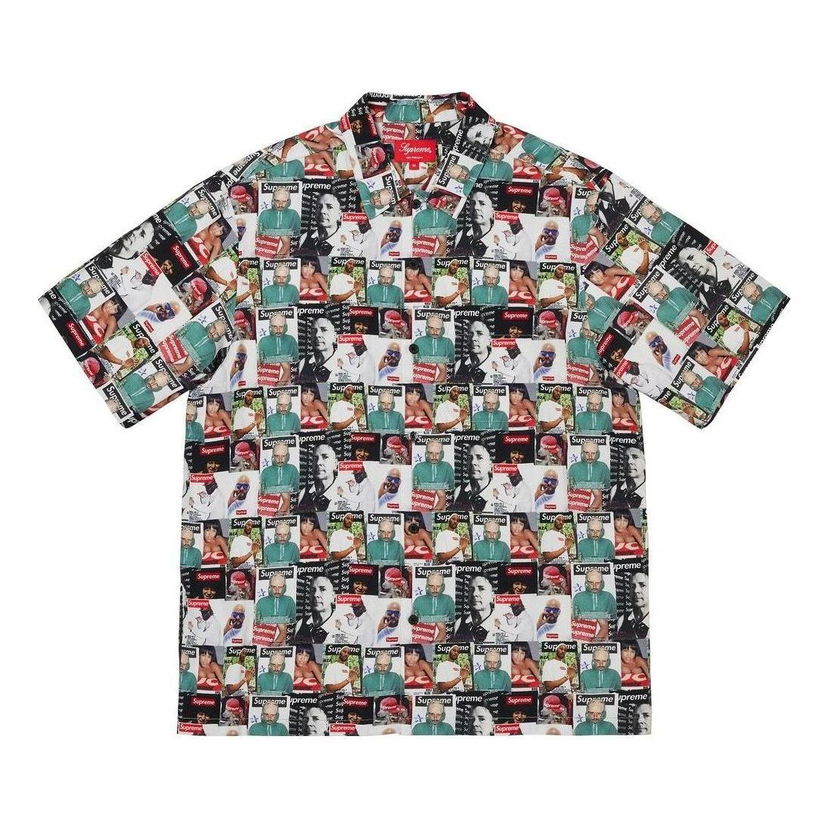 Skjorta Supreme Magazine Print Short Sleeve Shirt Vit | SUP-SS23-265