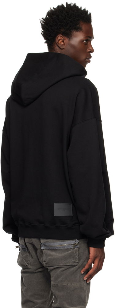 Sweatshirt We11done We11done Speed Logo Hoodie Svart | WD-TH3-22-776-U-BK, 2