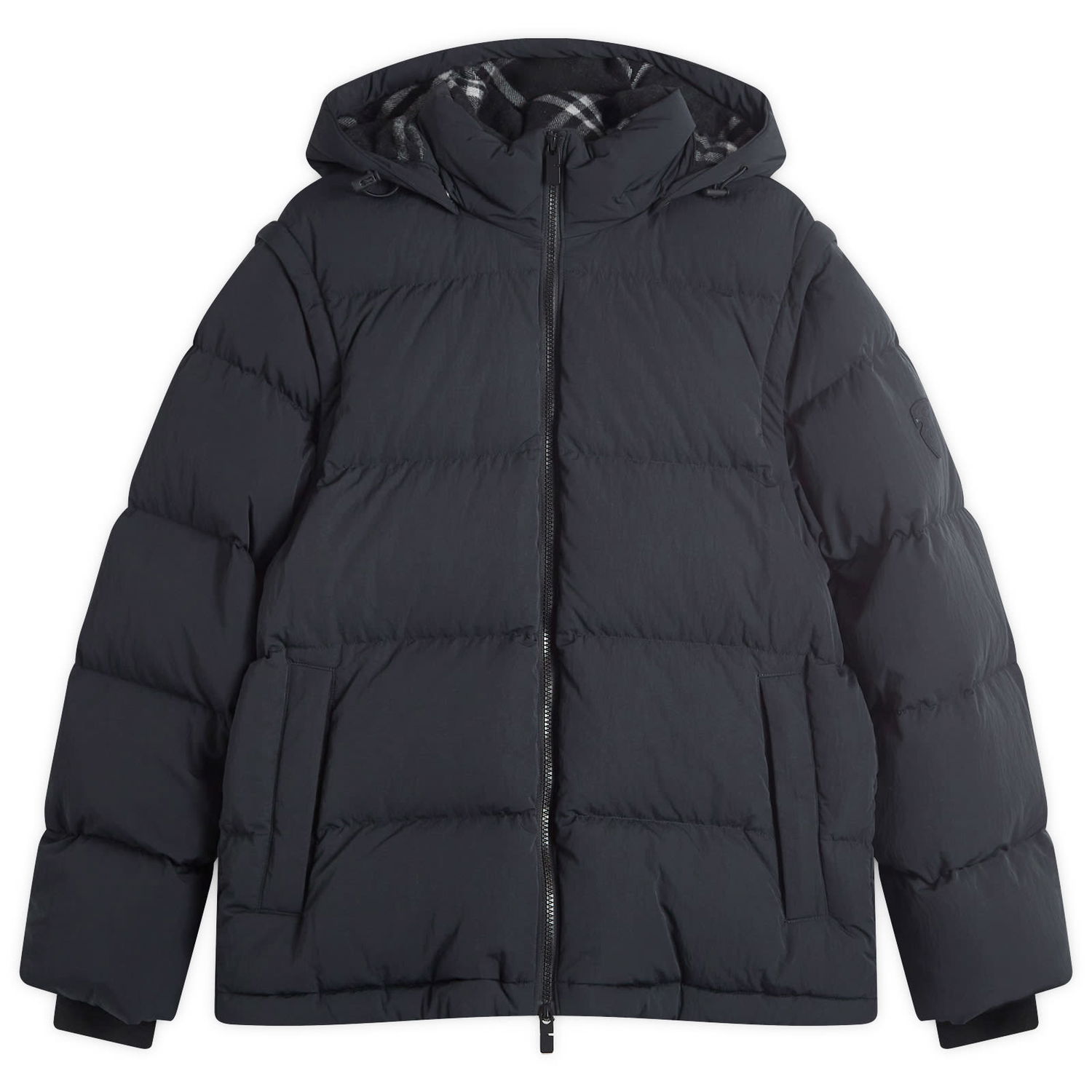 Pufferjacka Burberry Puffer Jacket With Hood Svart | 8096911-C1308, 0