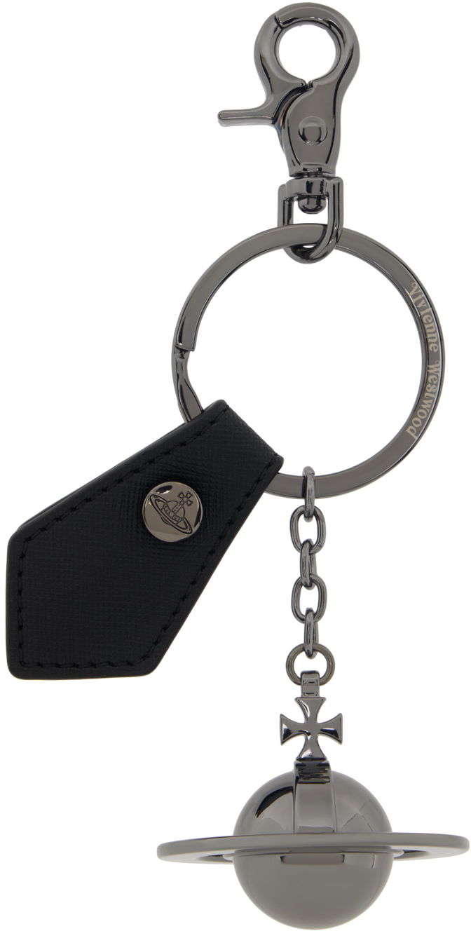 Nyckelringar Vivienne Westwood Vivienne Westwood Gunmetal 3D Orb Keychain Metallisk | 8203011NU-OM0014-