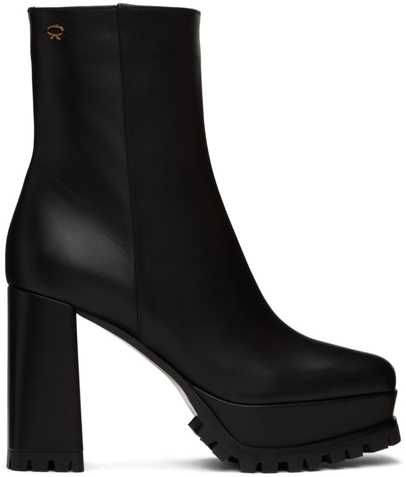 Sneakers och skor Gianvito Rossi Gianvito Rossi Harlem Platform Ankle Boots Svart | G73178.70GOM.VGINERO