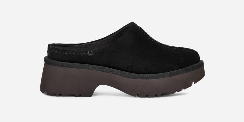 Sneakers och skor UGG ® New Heights Clog for Women in Black, Size 3, Suede Svart | 1152731-BLK