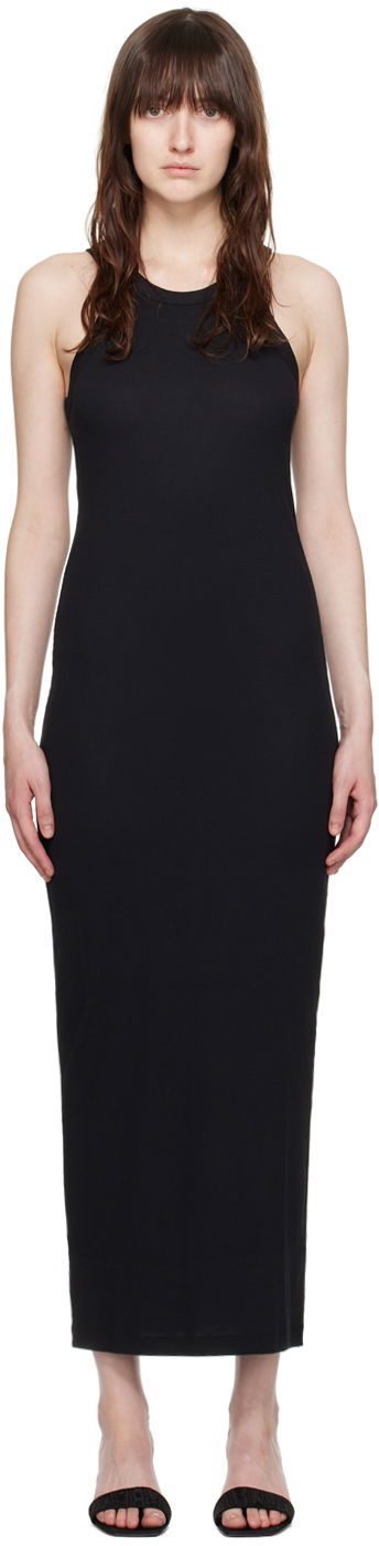 Klä TOTEME TOTEME Women's Curved Maxi Dress Svart | 243-WRD3766-FB0094